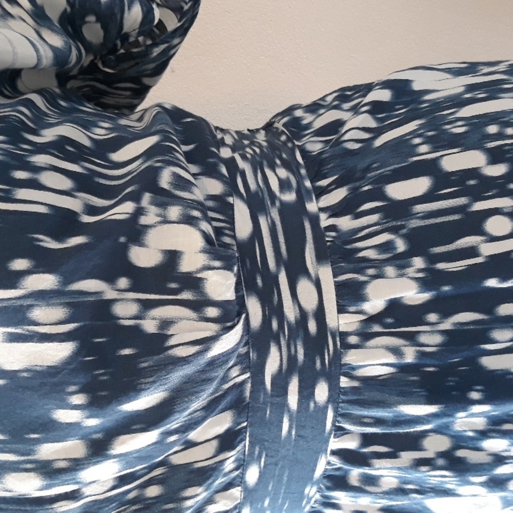 DKNY Jeans/ Blue / White/ Print/ Dress / Summer Dress/ Size M - Picture 4 of 12